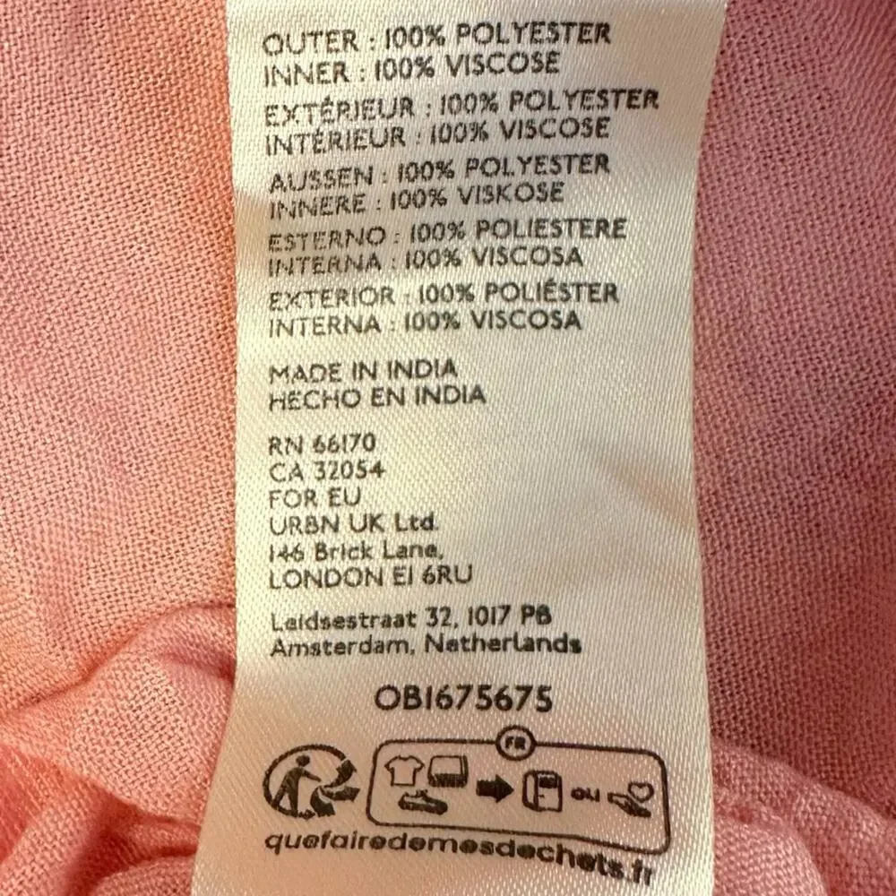 Free People XL Dainty Ethereal See It Through Maxi Dress Pink Rose Floral